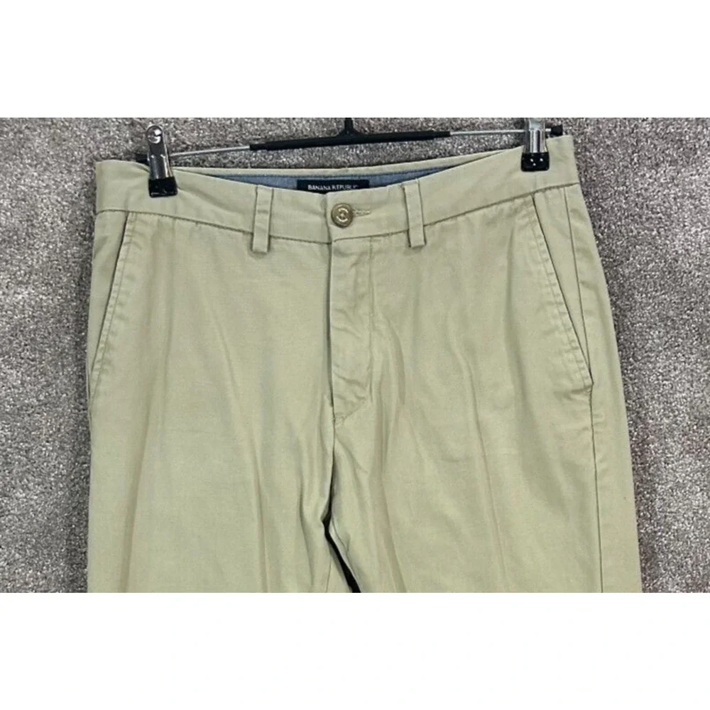 Banana Republic Pants Mens 30X32 Beige Chino Actual 30X31 Aiden Fit Cotton‎